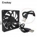 Enokay USB 5V 0.3A 80mm 80x80x10mm 8cm DC Connector Cooler Ventilator Fan - B07FKTGFY7